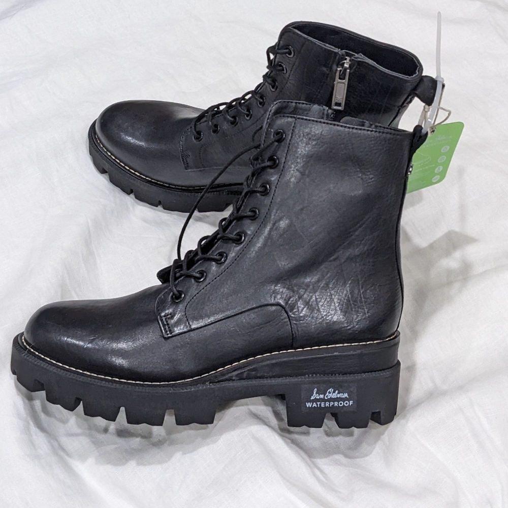 Sam Edelman waterproof combat boots